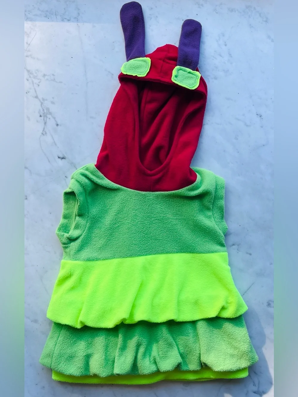 Halloween Hungry Caterpillar Fleece Hooded Toddler Costume 18-24 months